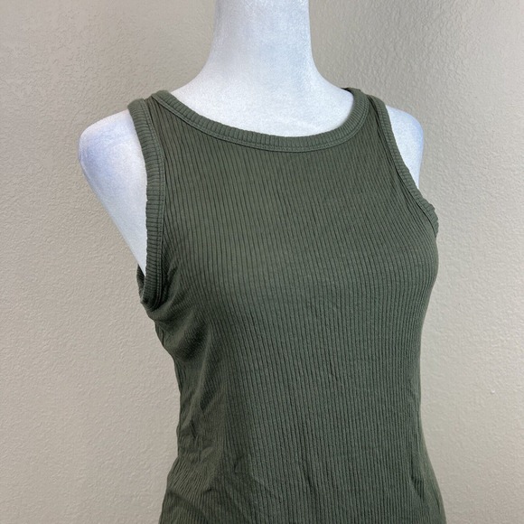 Mossimo Dress Women Extra Small Sleeveless Green Tank‎ Dress Ribbed - Picture 7 of 13